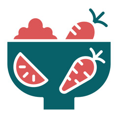 Vector Design Fresh Ingredients Icon Style