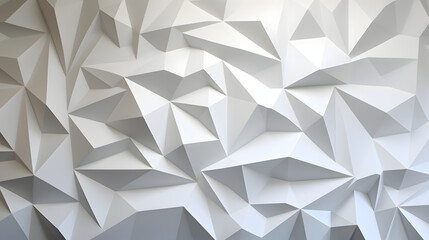 Geometric white objects, modern art