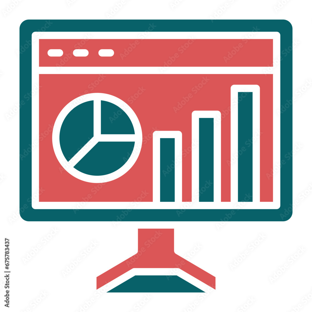 Poster vector design website dashboard icon style