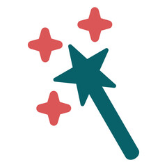 Vector Design Magic Wand Icon Style