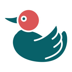 Vector Design Rubber Duck Icon Style