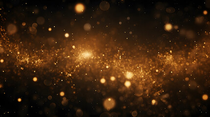 Fototapeta na wymiar golden particles