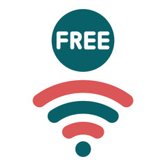 Vector Design Free Wifi Icon Style