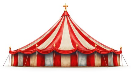 circus tent isolated on a white background