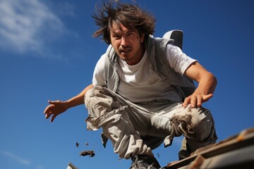man with a skateboard