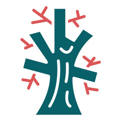 Vector Design Autumn Tree Icon Style