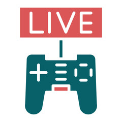 Obraz premium Vector Design Game Streaming Icon Style