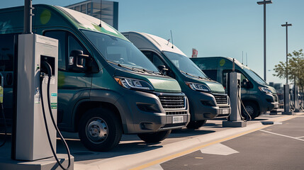 Green Delivery Solutions. Fully Electric Van. EV shipping truck.