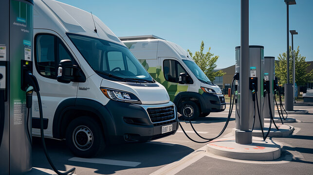 Green Delivery Solutions. Fully Electric Van. EV shipping truck.