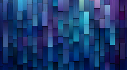 A dynamic geometric array of blue squares creating a cool, modern textured background.