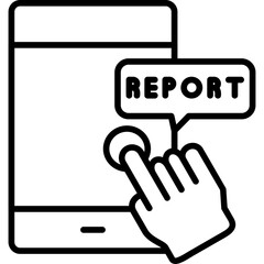 Fototapeta premium Report Icon