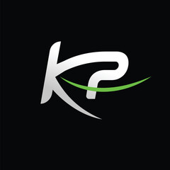 Letter KP Logo Design 