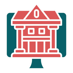 Vector Design Internet Banking Icon Style