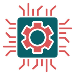 Vector Design Microchip Icon Style