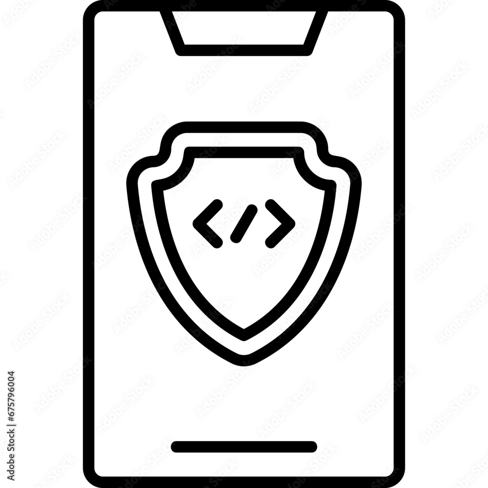 Canvas Prints Security Icon