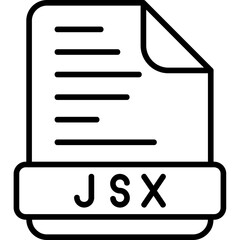 Fototapeta premium Jsx Icon