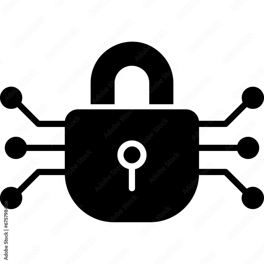 Wall mural Data Encryption Icon