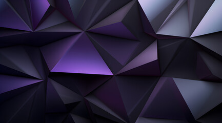 Sleek geometric pattern with dark purple and black triangles for a modern look.
