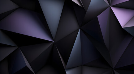 Sleek geometric pattern with dark purple and black triangles for a modern look.