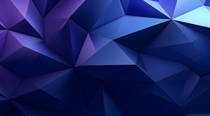 Sleek geometric triangles in varying shades of blue, creating a modern and dynamic abstract pattern. Widescreen background wallpaper