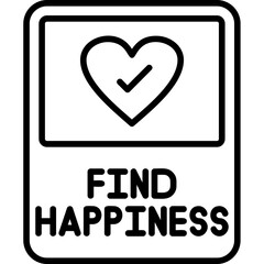 Find Happiness Icon