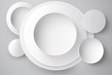 White round background material