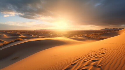 Fototapeta na wymiar beautiful desert sunset scenery