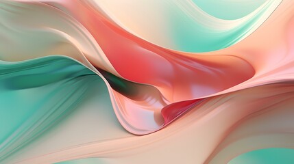 Creative Generative AI image with beige pink abstract