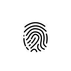 fingerprint icon. security icon