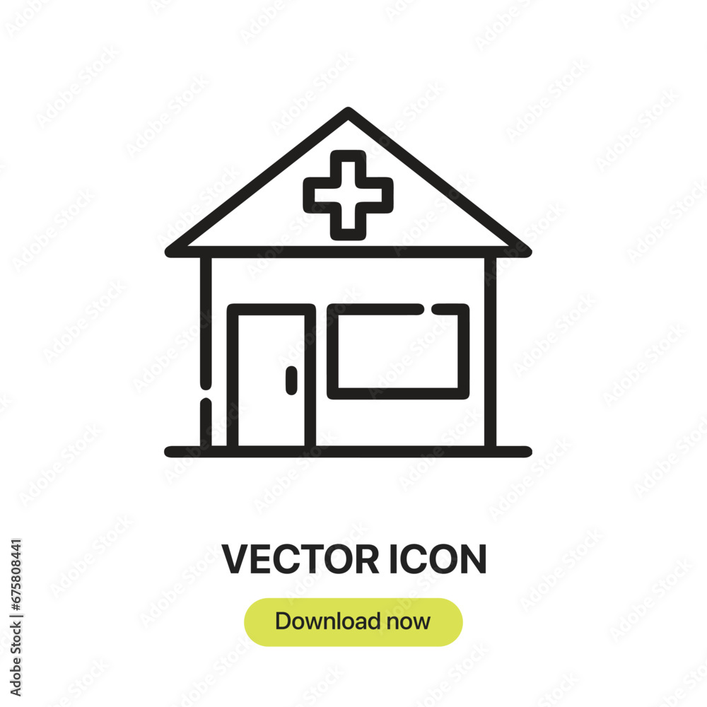 Fototapete veterinarian icon vector. linear-style sign for mobile concept and web design. veterinarian symbol i