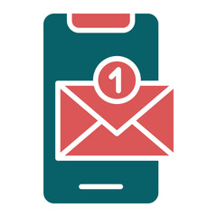 Obraz premium Email Notification Icon Style