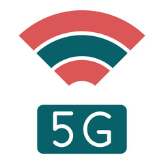 5G Network Icon Style