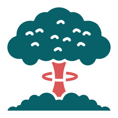 Atomic Bomb Icon Style