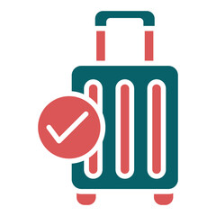 Checked Baggage Icon Style
