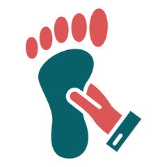 Foot Massage Icon Style
