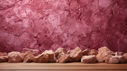 red stone wall HD 8K wallpaper Stock Photographic Image 
