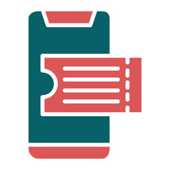 Mobile Boarding Pass Icon Style