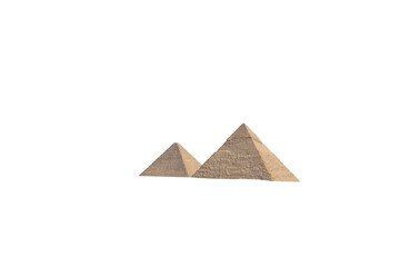 giza pyramids isolated on a transparent background ready to place in your design