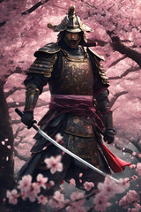 samurai knight in armour