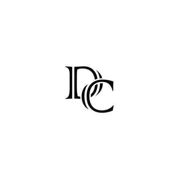 DC logo design vector template,Letter D C icon logo design template.creative initial C D symbol. DC logo, DC logo monogram 