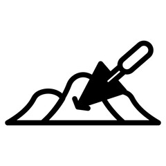 trowel and sand dualtone