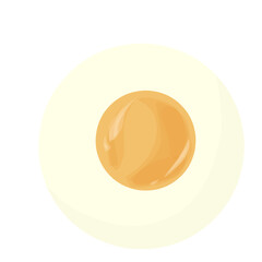 Fried egg yolk 