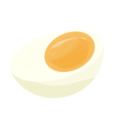 Egg yolk isolated 