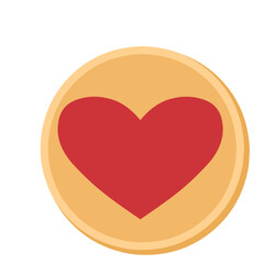 Illustration of strawberry thumbprint cookies 