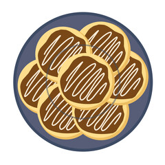 Chocolate biscuit cartoon 