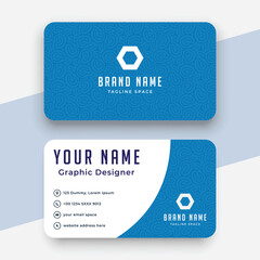 Free vector clean style modern business card template - obrazy, fototapety, plakaty