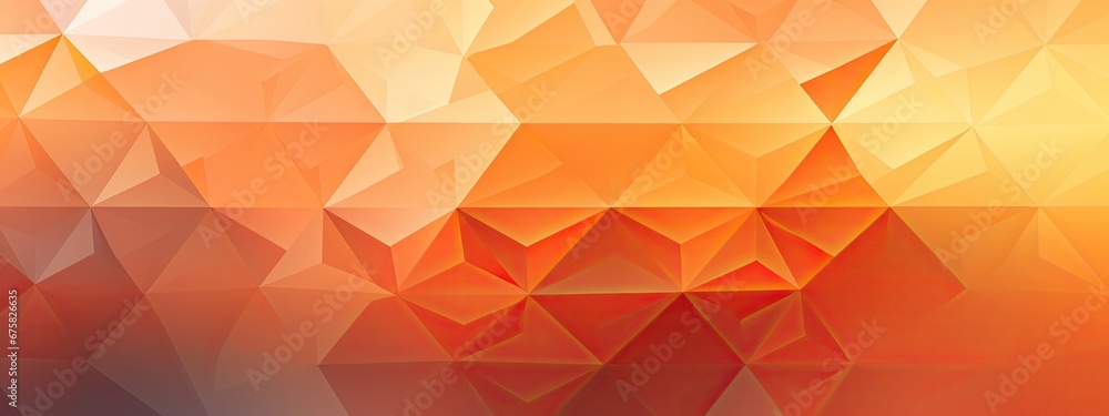Poster abstract mosaic background of orange gradient triangles