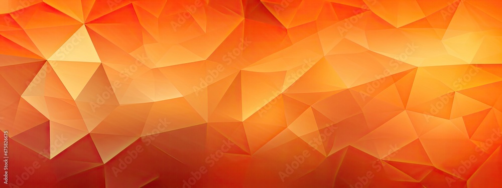 Poster abstract mosaic background of orange gradient triangles