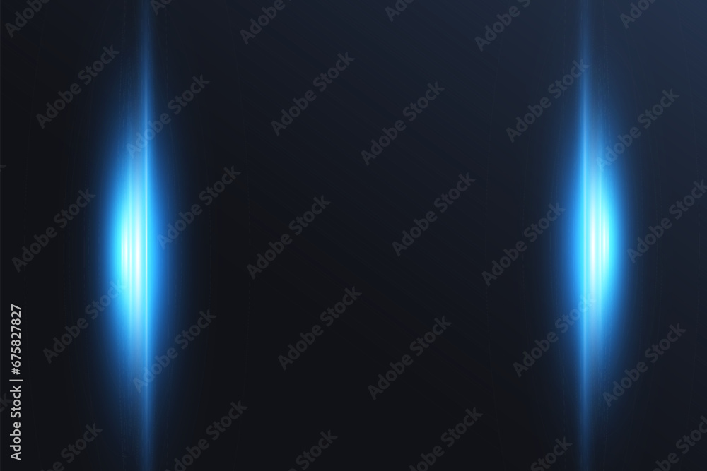 Aufkleber glowing neon lines on a transparent background. abstract digital design