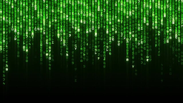 Matrix Data Flowing Background